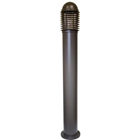 Dabmar Lighting Dabmar Lighting D3300-BZ Powder Coated Cast Aluminum Bollard Light; Bronze - 43.25 x 6.69 x 6.69 in. D3300-BZ